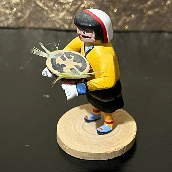💛Vintage Authentic Shalacko Kachina Doll Miniature Native First People Artist💛 - Picture 3 of 8